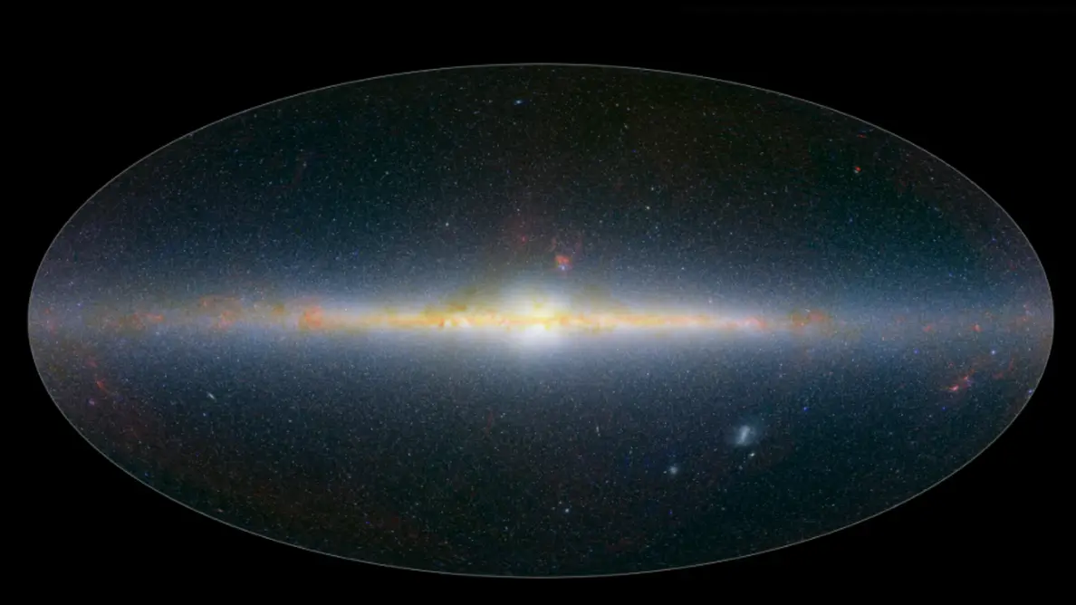 رنگ‌های فروسرخ نقشهٔ کیهانی SPHEREx