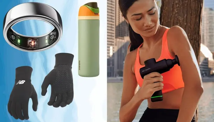 حلقه Oura نسل ۳، دستکشهای دویدن New Balance، Owala FreeSip و تفنگ ماساژ Hyperice Hypervolt